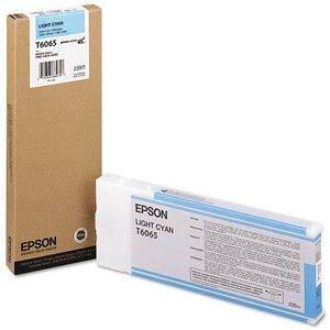 Epson T606500 220 Orignal  Ml Light Cyan Ultrachrome Ink Cartridge