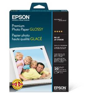 Epson EPSC11CK23201 Premium Glossy Photo Paper, Borderless, 5in X 7in.