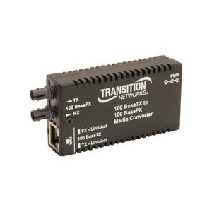 Transition M/E-TX-FX-01(SC)-NA Stand-alone Mini Fast Ethernet Media Co