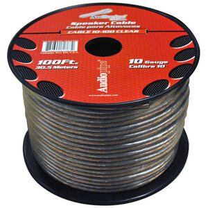 Nippon CABLE10100CL Audiopipe 10 Gauge Speaker Cable 100ft Clear