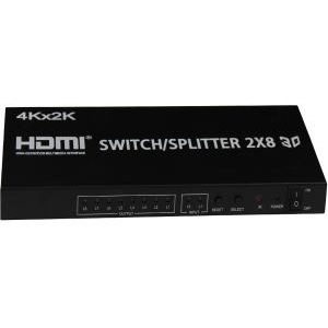 4xem 4XHDMI2X84K 2x8 Hdmi Matrix Video Splitter