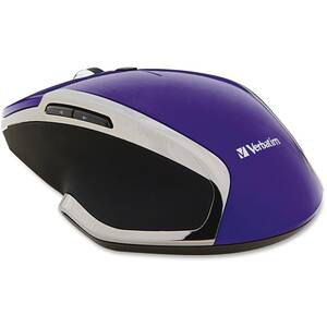 Verbatim 99017 Wireless Notebook 6-button Deluxe, Led Mouse, Purple