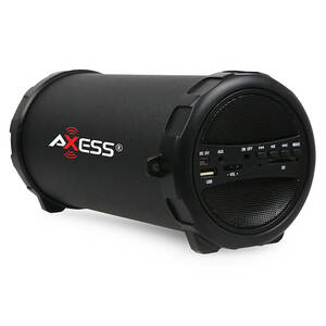 Axess SPBT1031BK Portable Bluetooth Indooroutdoor Black With Built-in 