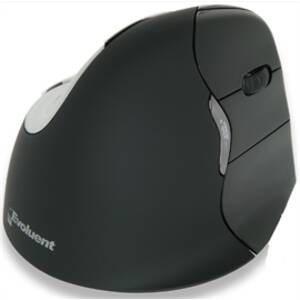 Evoluent VM4RM Vertical 4 Right Handed Wireless Mouse Black For Mac On