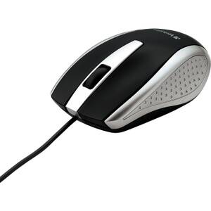 Verbatim 99741 Corded Notebook Optical Mouse - Silver - Optical - Cabl