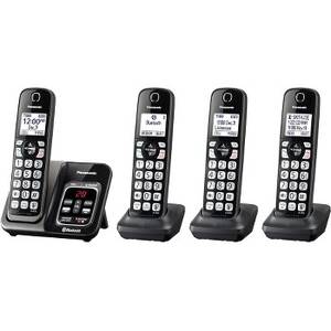 Panasonic PANKXTGD564M 4hs Cordless Telephone- Itad- Met Black