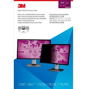 3m HC220W1B High Clarity Privacy Filter For 22inchwidescreen Monitor (