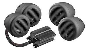 Planet PMC4B Planet Motorcycleatv Sound System With Bluetooth 2 Pairs 