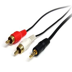 Startech MU6MMRCA Cable  6feet Stereo Audio Cable 3.5mm Male To 2xrca 