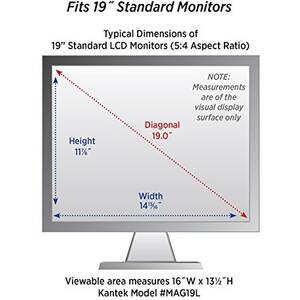 Kantek MAG19L Lcd Monitor Magnifier 19in - For 19 - Anti-glare - 1 Pac