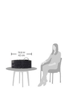 Goldtouch 9X9422 Ergonomic Smart Card Keyboard Black - Cable Connectiv