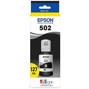 Original Epson T502120-S T502, Black Ink Bottle - Inkjet - Black