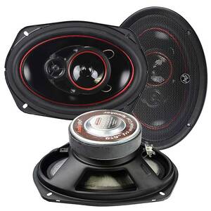 Audiopipe CSL6923R Redline Speaker 6x9 3-way (pair) 400 Watt Pp Cone