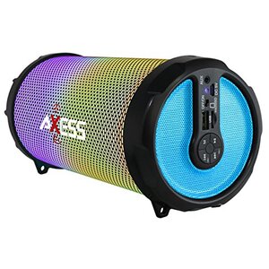 Axess SPBL1044BL Vibrant Plus Black Hifi Bluetooth Speaker With Disco 