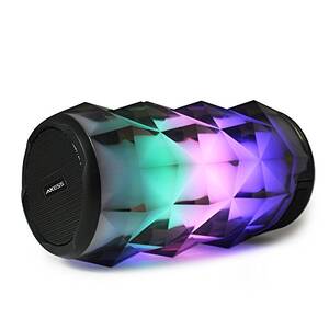 Axess SPBL1049 Crystal Vibe Led Bluetooth Wireless Speaker Usb And Aux