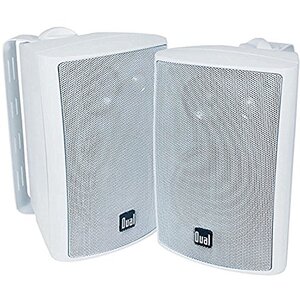 Dual LU47PW Indoor Outdoor 3 Way Speakers White