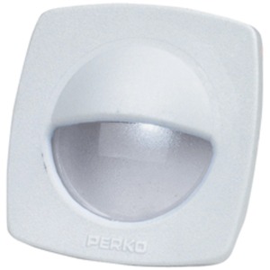 Perko 1074DP2WHT Led Utility Light Wsnap-on Front Cover - White