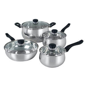 Oster 78719.08 Rametto 8 Piece Stainless Steel Kitchen Cookware Set Wi