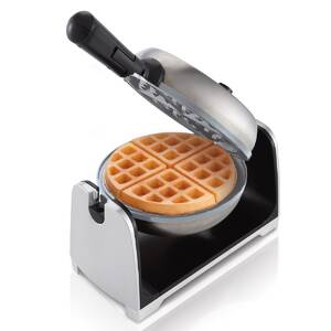 Oster CKSTWFBF22-ECO Duraceramic Flip Waffle Maker- Silver Stainless S