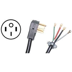 Certified 90-2064 (r) 90-2064 4-wire Closed-eyelet 40-amp Range Cord, 