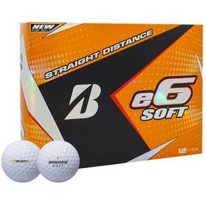 Bridgestone 6SWX6D 2017 E6 Soft Golf Balls - Dozen White