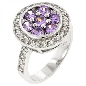 Icon J7687 Lavender Lily Ring (size: 10) R08080r-c20-10