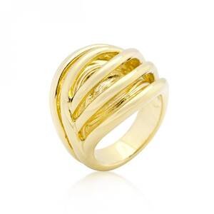 Icon J9302 Golden Illusion Fashion Ring (size: 08) R08272g-v00-08
