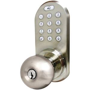 Morning RA9852 Inc 3-in-1 Remote Control  Touchpad Doorknob (satin Nic