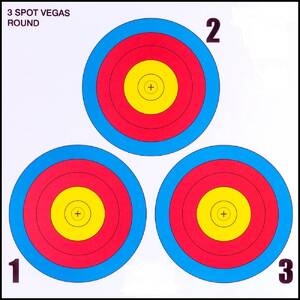 30-06 TAR3-100 .30-06 3 Spot Vegas Paper Target 100 Count