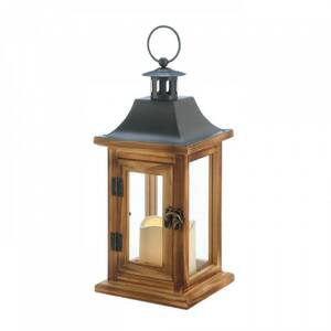 Gallery 10018498 Classical Square Lantern With Led Candle