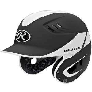 Rawlings R16A2J-MBK/W Velo Series Junior 2-tone Away Batting Helmet-bl