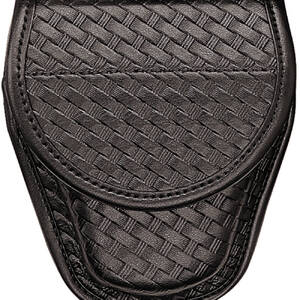 Bianchi 22063 7900 Covered Cuff Case Basket Weave Hidden Snap
