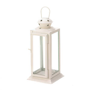 Gallery 10015419 White Colonial Rectangle Lantern