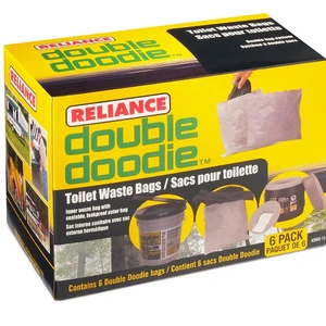 Reliance 2683-03 Double Doodie Toilet Waste Bag With Bio-gel