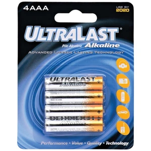 Ultralast ULA4AAA (r)   Aaa Alkaline Batteries, 4 Pk