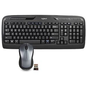 Logitech 920-008478 Mk335 Wireless Full Size Keyboard  Laser Mouse Com