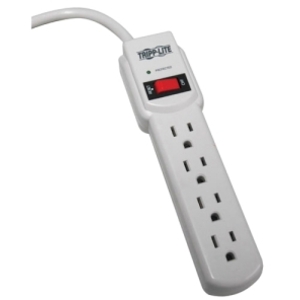 Tripp TLP404 , Surge Protector Strip, 4 Outlet, 4ft Cord, 450 Joules, 