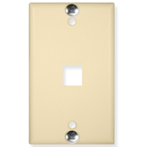 Cablesys ICC-IC107FFWIV Icc Icc-ic107ffwiv Wall Plate, Phone, Flush, 1