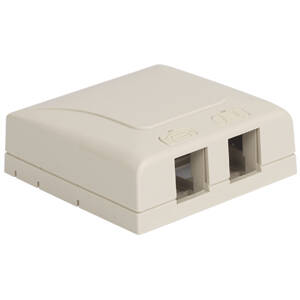 Cablesys ICC-IC108SB2WH Icc Icc-ic108sb2wh Surface Mount Box, Elite, 2