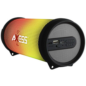 Axess SPBL1043SL Spbl1044 Vibrant Plus Black Hifi Bluetooth Speaker Wi