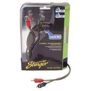 Stinger SI123 3ft 1000 Series 2ch Coaxial Rca