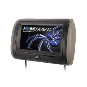 Soundstream VHD70CC Universal Dvd Headrest W 7 Lcd 3 Color Changeable