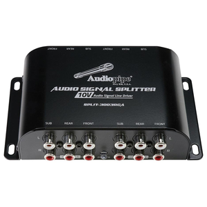 Audiopipe SPLIT3003RCA Multi-audio Amplifier 3 Rca Outputs Wbulit In 1