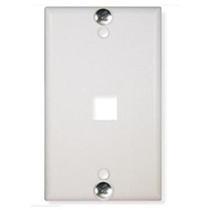 Cablesys ICC-IC107FFWWH Icc Icc-ic107ffwwh Wall Plate, Phone, Flush, 1