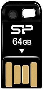 Silicon SP064GBUF2T02V1K Sp Touch T02 64gb Usb Drive Black