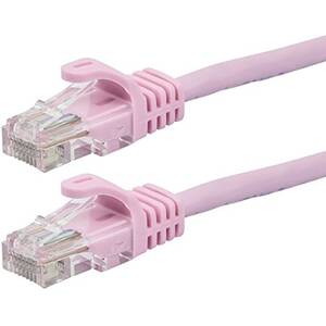Monoprice 11386 Flexboot Cat5e 24awg  Cable_ 7ft Pink