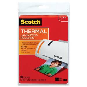 3m TP5903-20 Scotch Thermal Laminating Pouches - Sheet Size Supported: