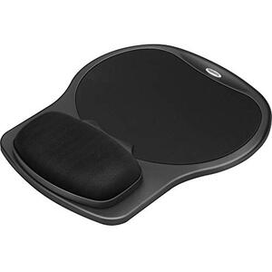 Fellowes 93730 Easy Glide Gel Wrist Rest And Mouse Pad - Black - 1.50 