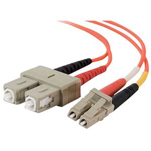 C2g 11047 6m Lc-sc 50125 Om2 Duplex Multimode Fiber Optic Cable (taa C