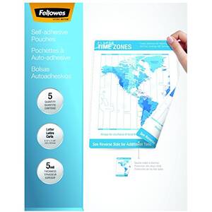 Fellowes 52205 Laminating Pouches-self Adhesive Letter